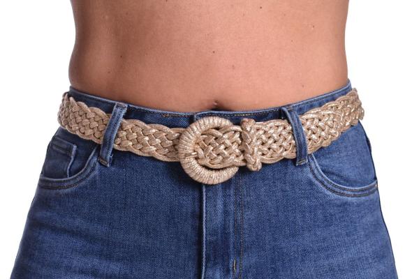 Gevlochten stretch riem