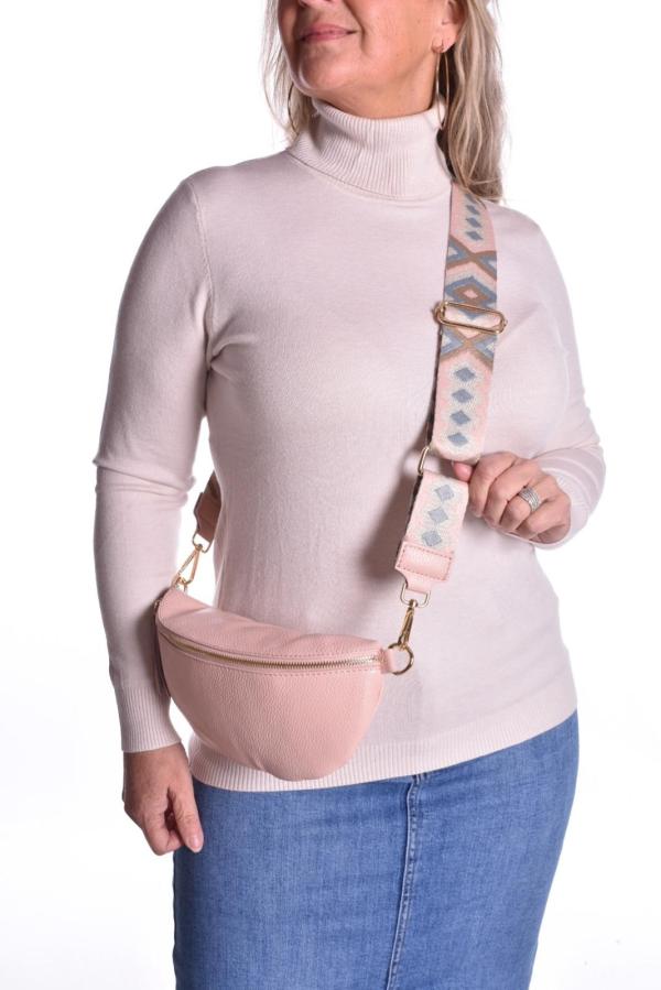 Leren Buidel Tas inclusief belt