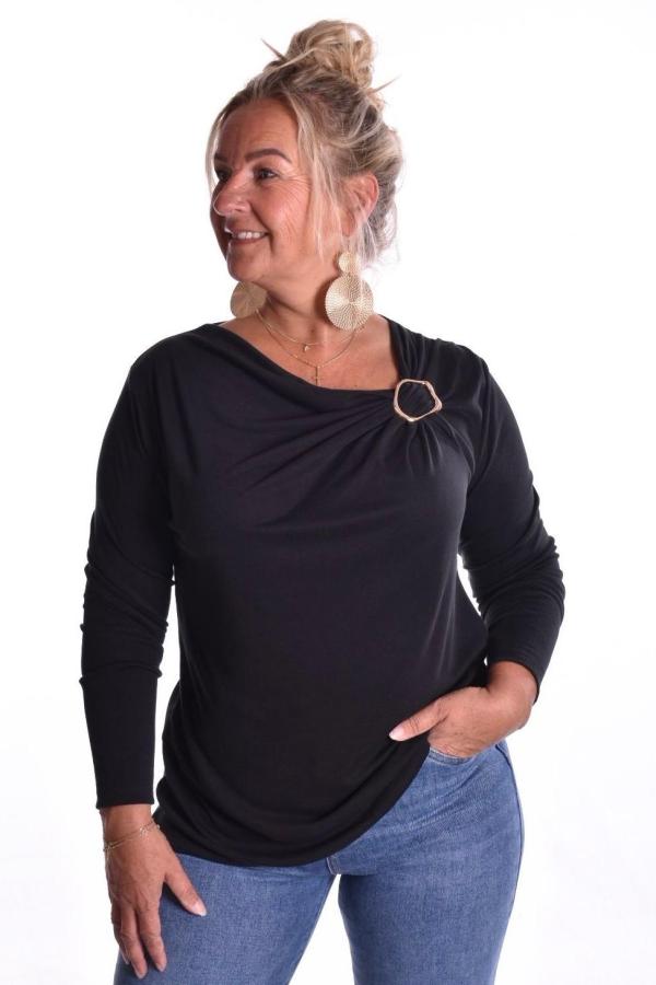 Top Gesp Lange Mouw